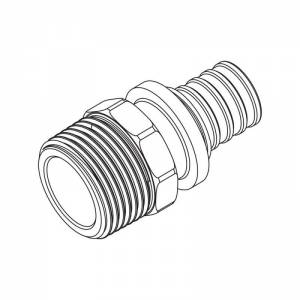 REHAU 12588171002 Переходник с наружной резьбой 17-R 1/2