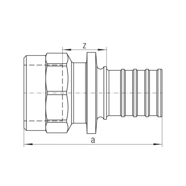 REHAU 14563291001 Переходник с внутренней резьбой 20-Rp 3/4 RX