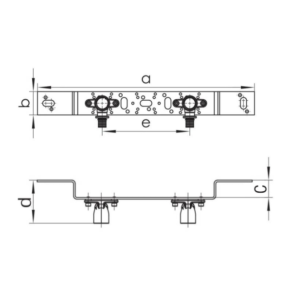 REHAU 14563901001 Монтажный блок для открытого монтажа O 75/150 короткого RX