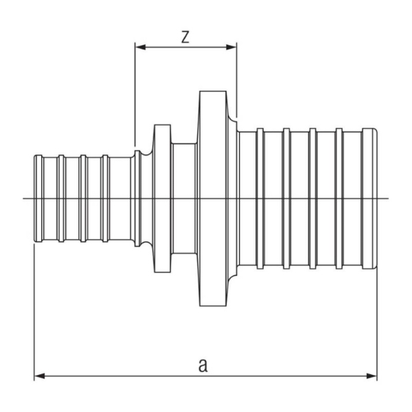 REHAU 14563041001 Муфта соединительная переходная 50Х6,9 - 32Х4,4 RX