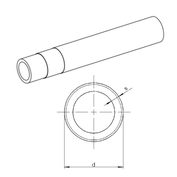 REHAU 11301211100 Труба RAUTITAN stabil универсальная металлополимерная, PE-X/AI/PE, 16,2х2,6 мм