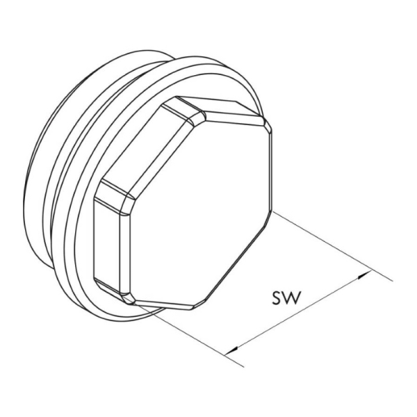 REHAU 11316551001 Заглушка латунная никелированная G1