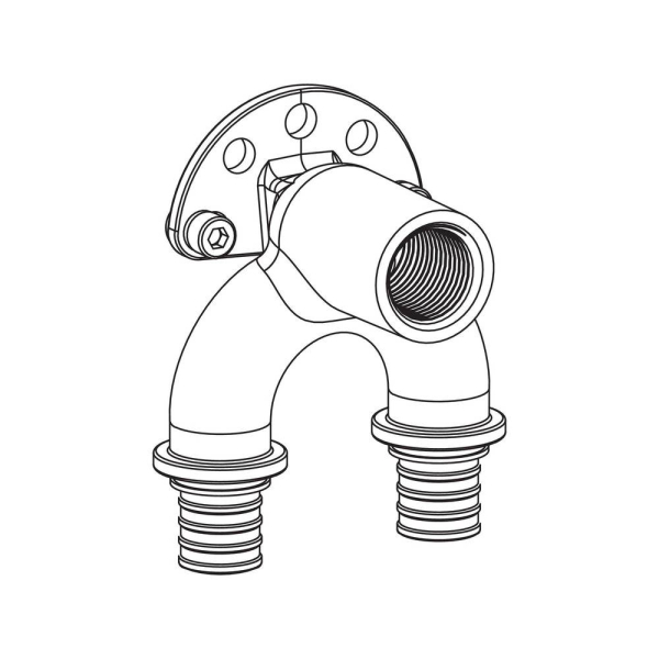 REHAU 14564211001 Водорозетка 25/25-Rp 1/2 короткий RX+